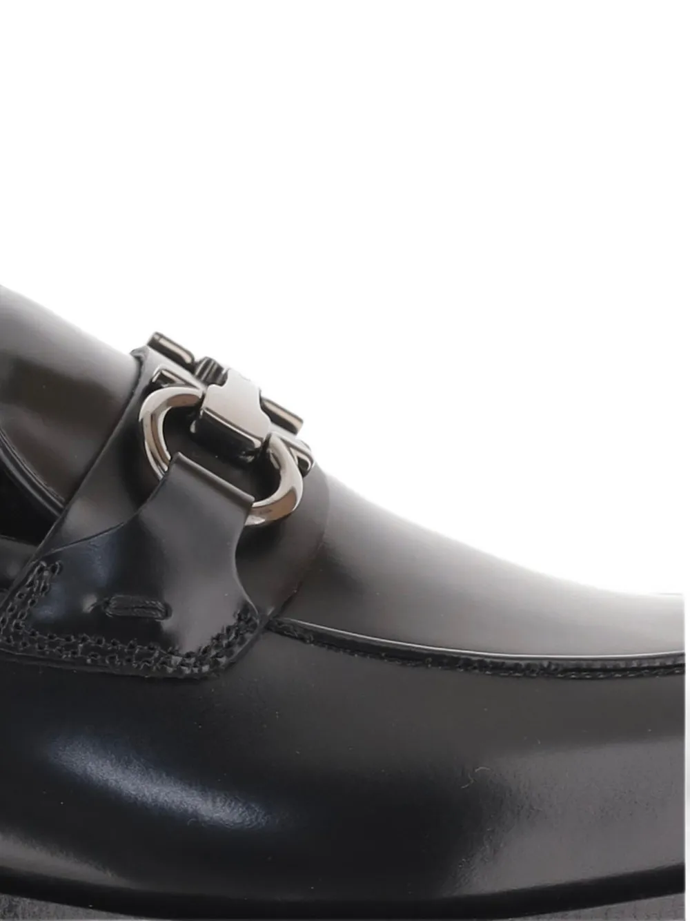 Ferragamo leather loafers Zwart