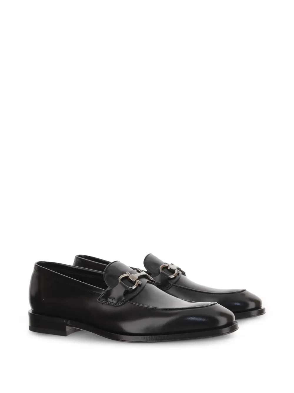 Ferragamo leather loafers Zwart