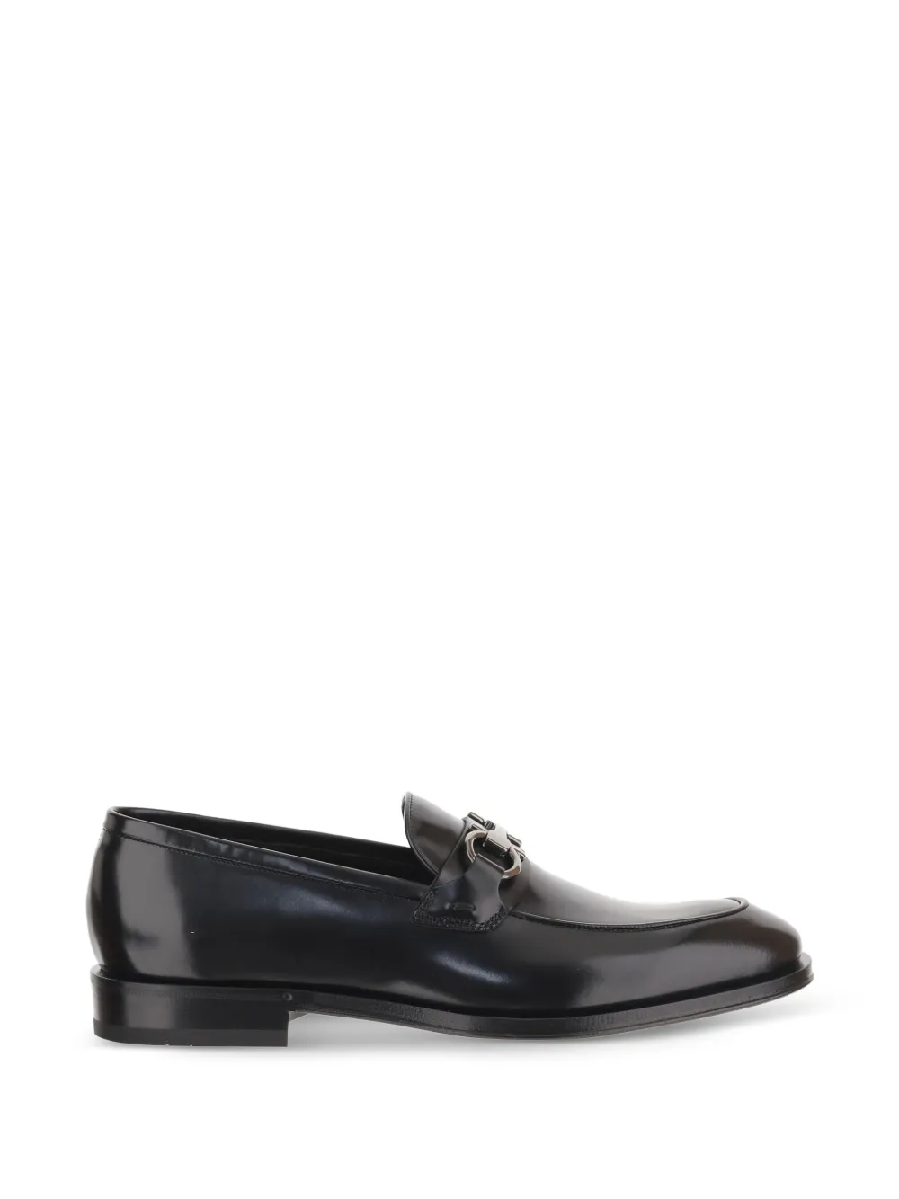 Ferragamo 皮质乐福鞋 | 黑色 | Image 1