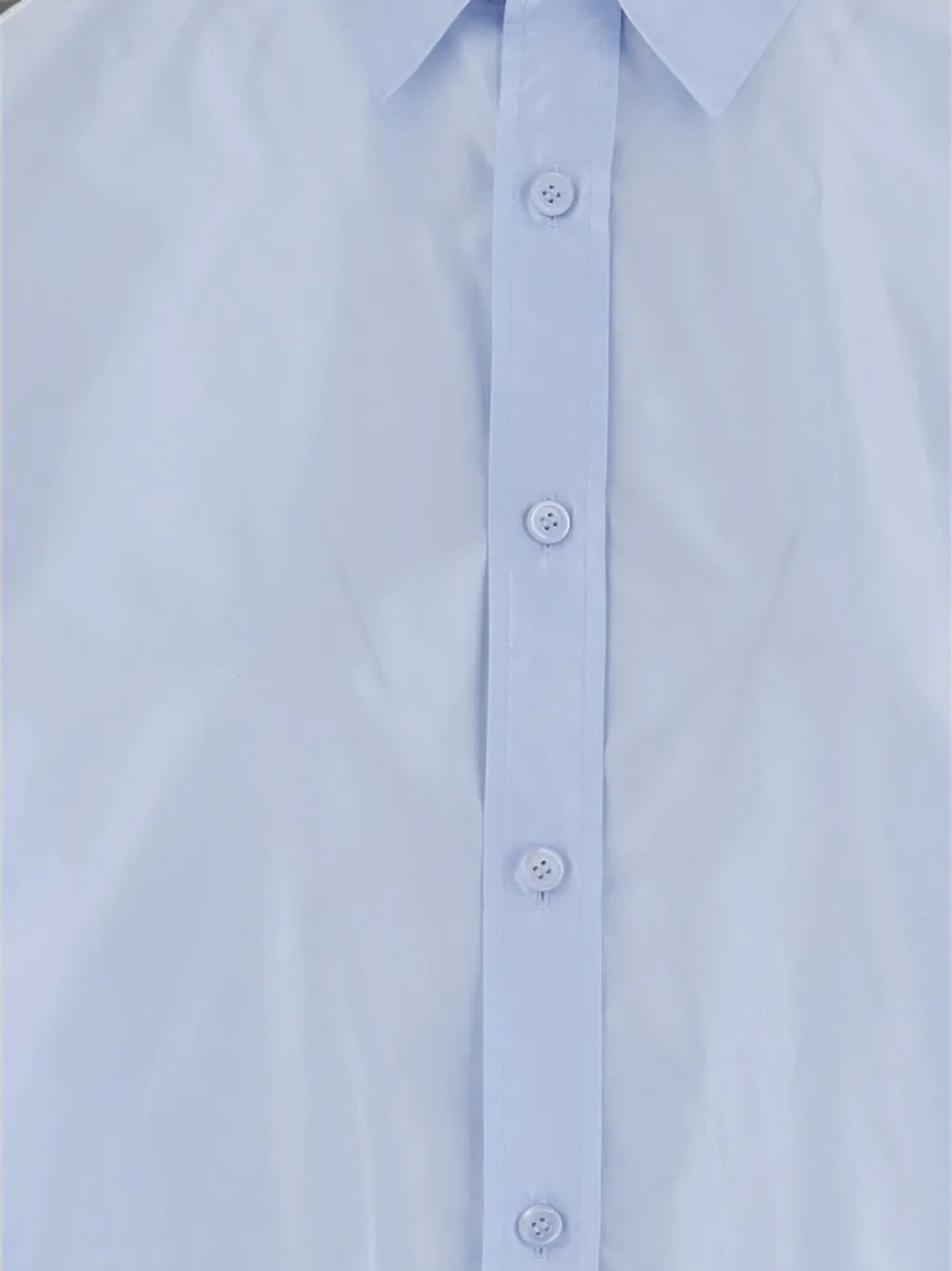 Carven Oversized Silk Shirt in Blue, view 3