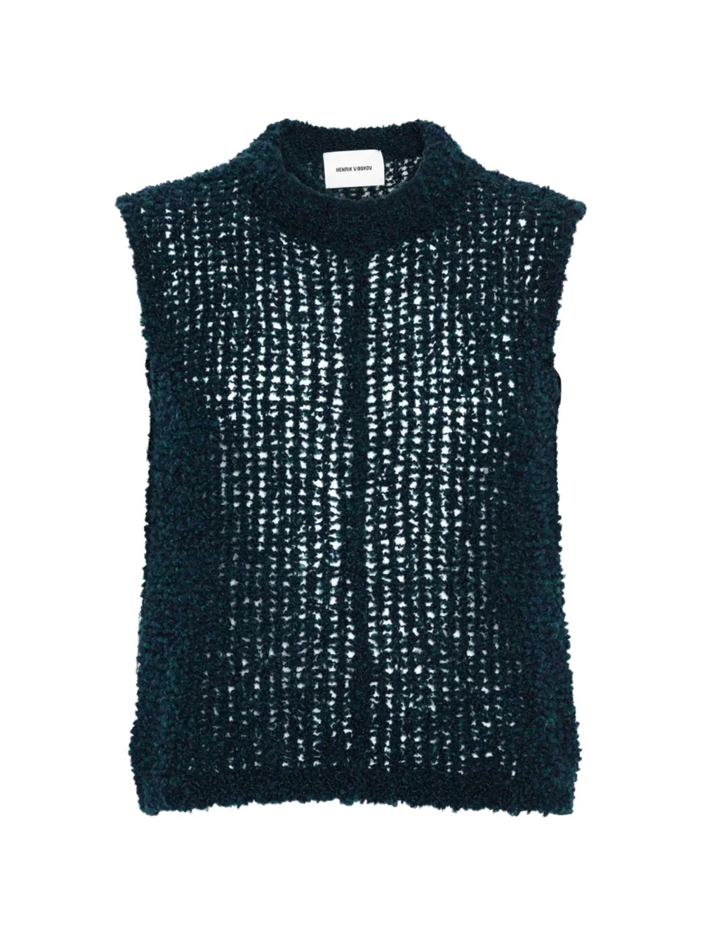 Henrik Vibskov Amphi open-knit knitted vest - Blau