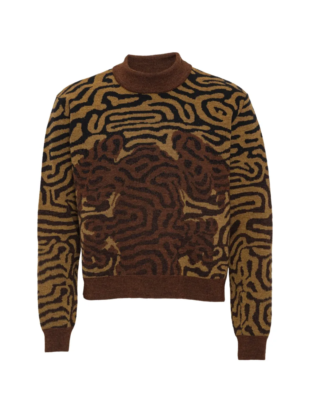 Henrik Vibskov Labyrinth Pullover mit Frosch - Braun
