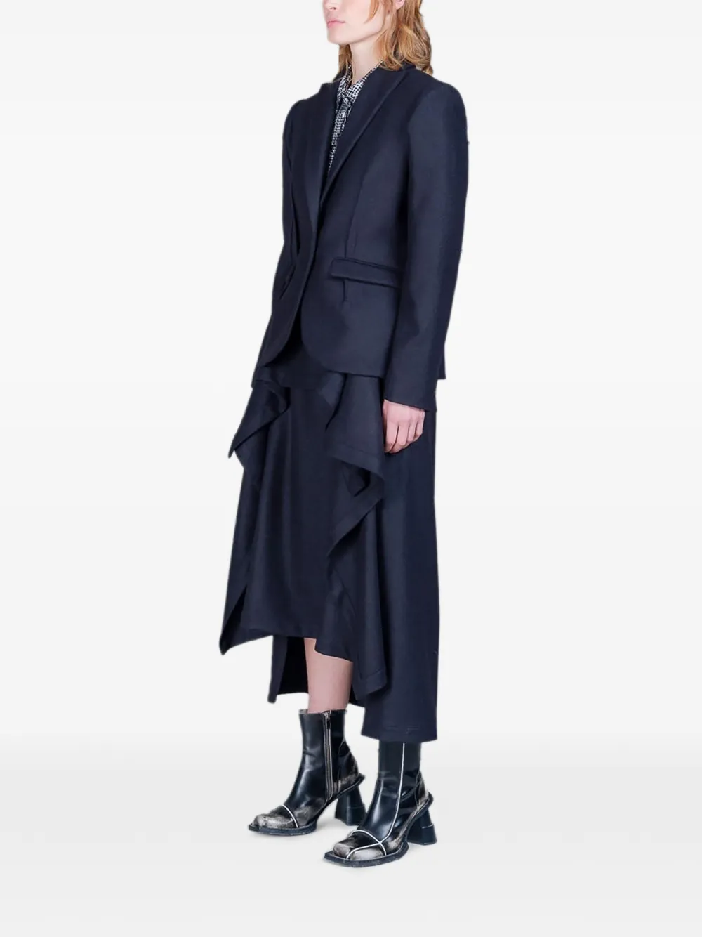 Henrik Vibskov Press wollen blazer Zwart