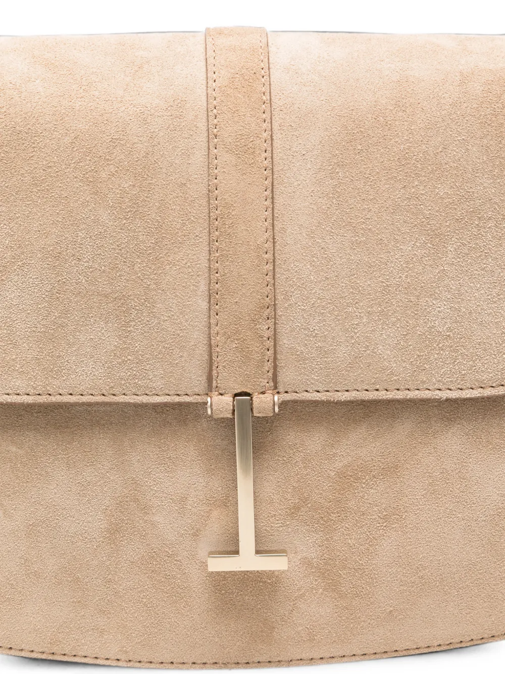 TOM FORD Suède crossbodytas met T-bandje Beige