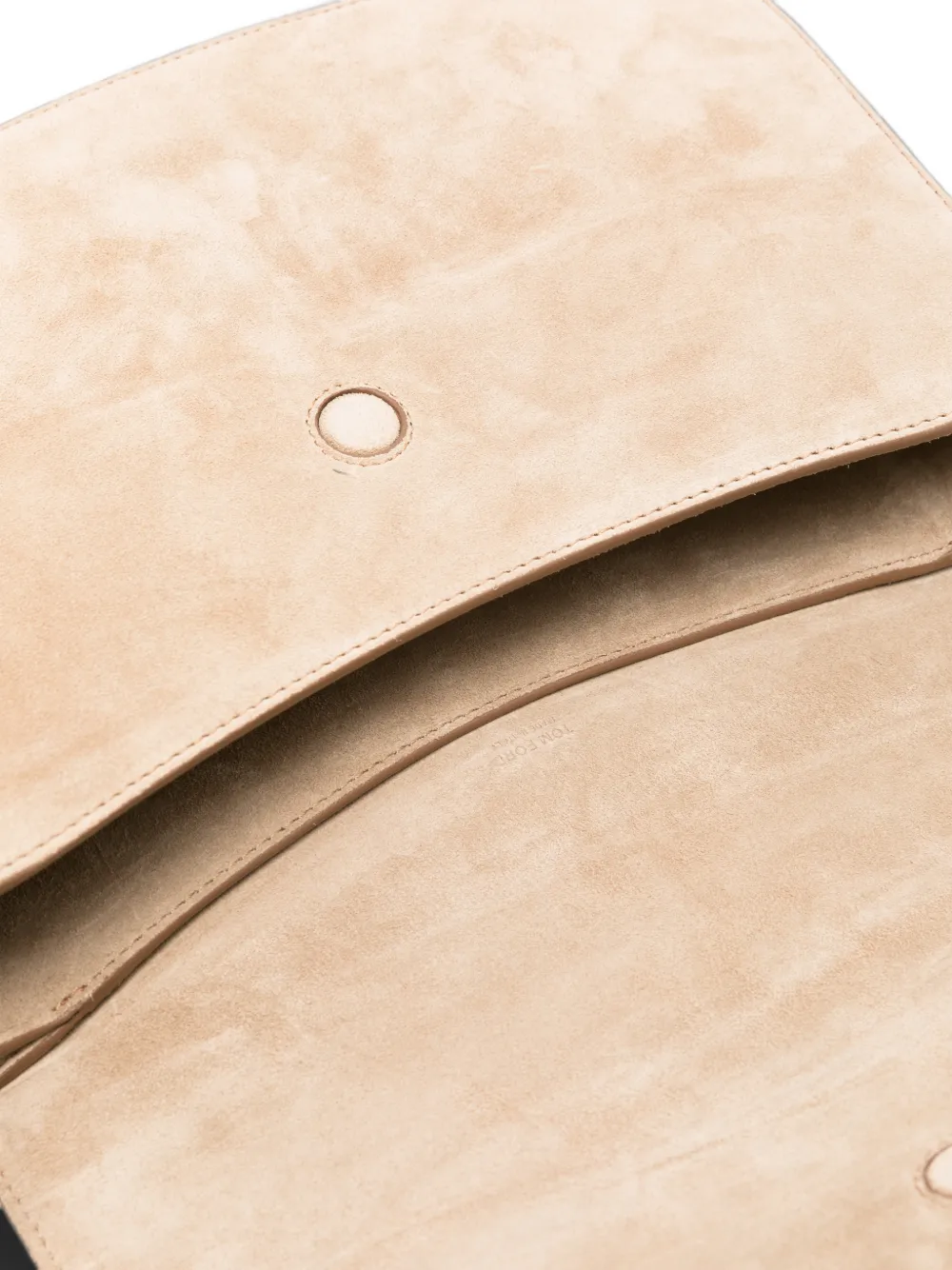 TOM FORD Suède crossbodytas met T-bandje Beige