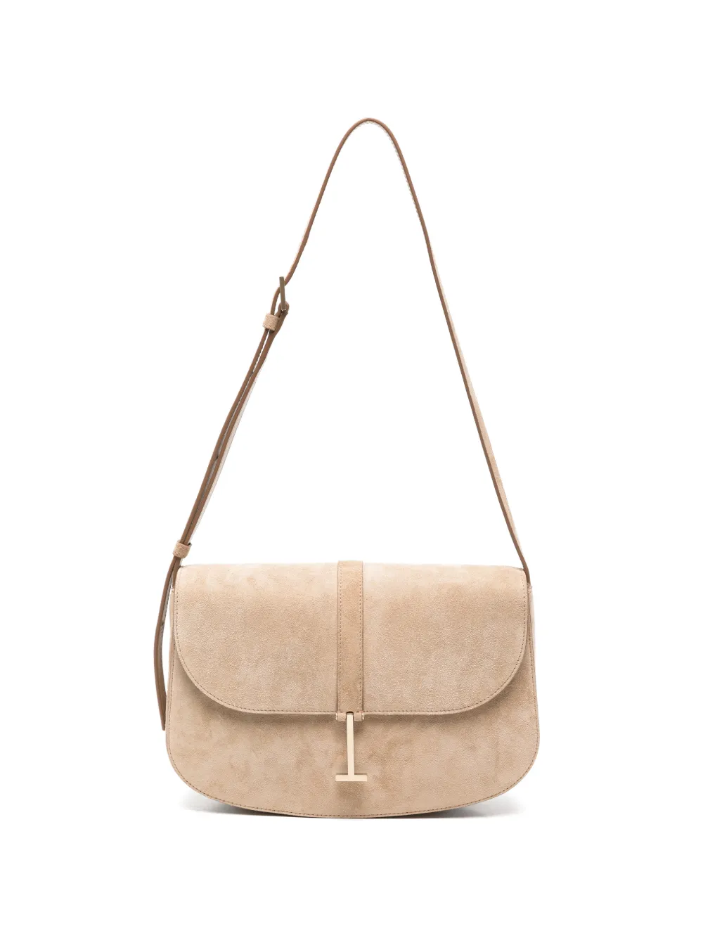 TOM FORD Borsa a tracolla con dettaglio a T - Toni neutri