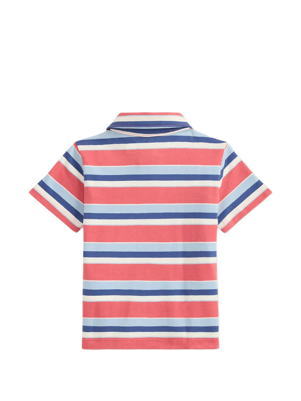 POLO RALPH LAUREN KIDS Gestreepte shorts en top Roze