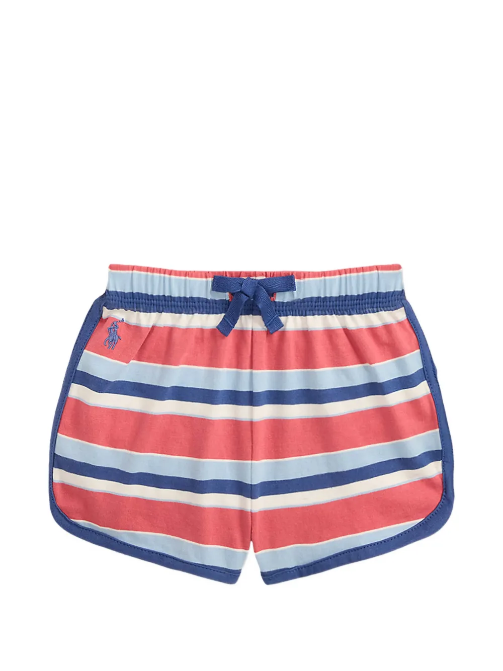 POLO RALPH LAUREN KIDS Gestreepte shorts en top Roze