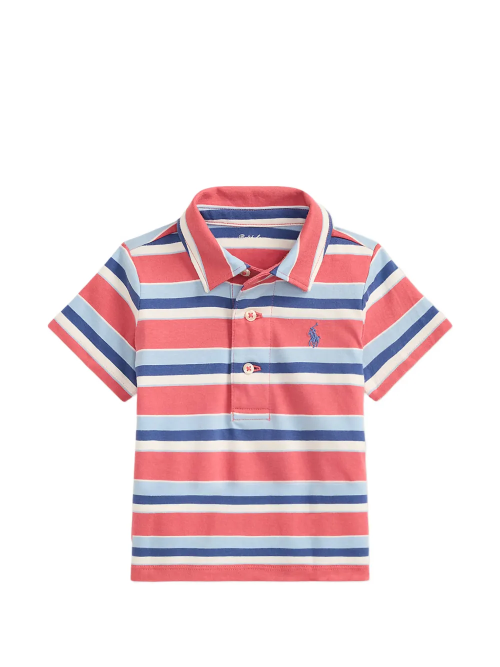 POLO RALPH LAUREN KIDS Gestreepte shorts en top Roze