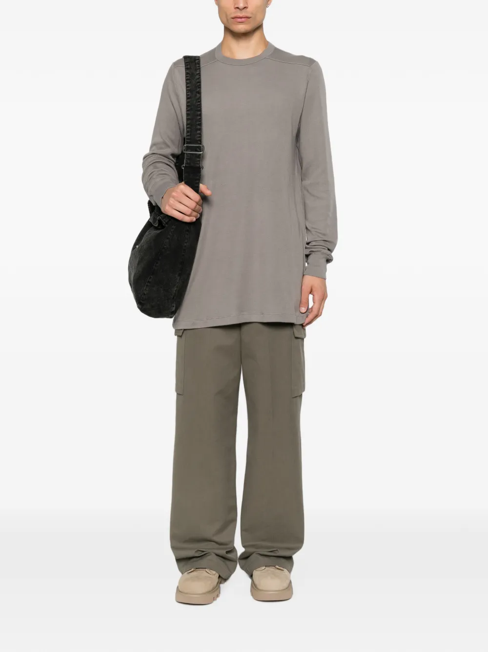 Rick Owens Trui met vlakken en lange mouwen Grijs