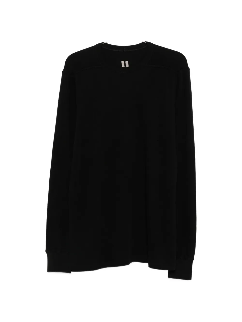Rick Owens ribbed-knit long-sleeve sweater - Nero