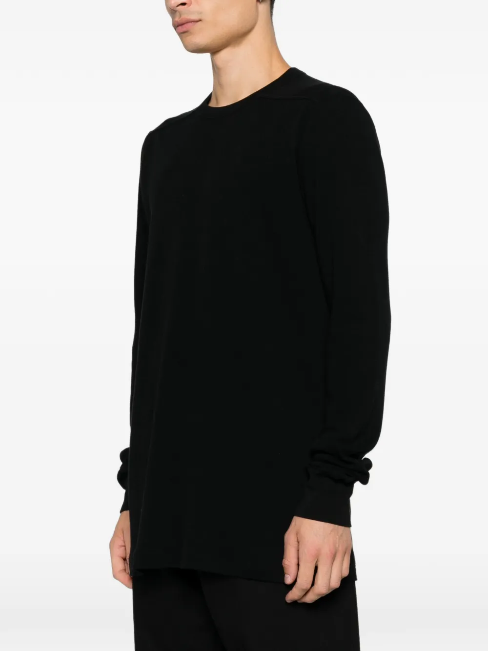 Rick Owens Ribgebreide trui Zwart