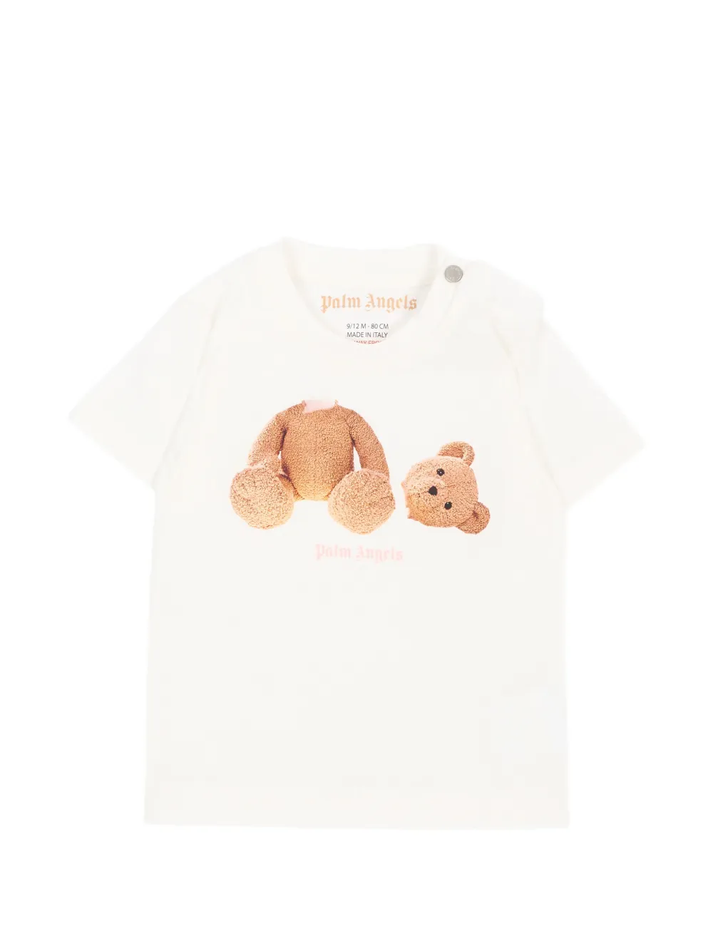 Palm Angels Kids Driedelig T-shirten set met beerprint Roze
