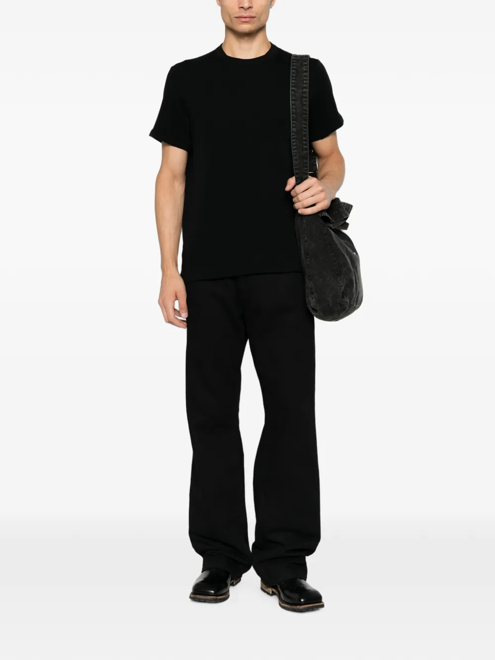 Rick Owens T-shirt met ronde hals Zwart