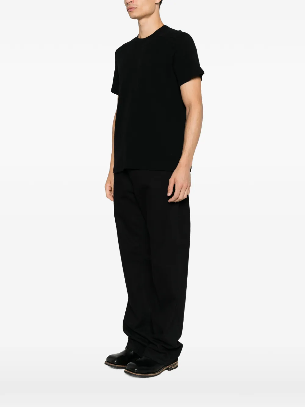 Rick Owens T-shirt met ronde hals Zwart