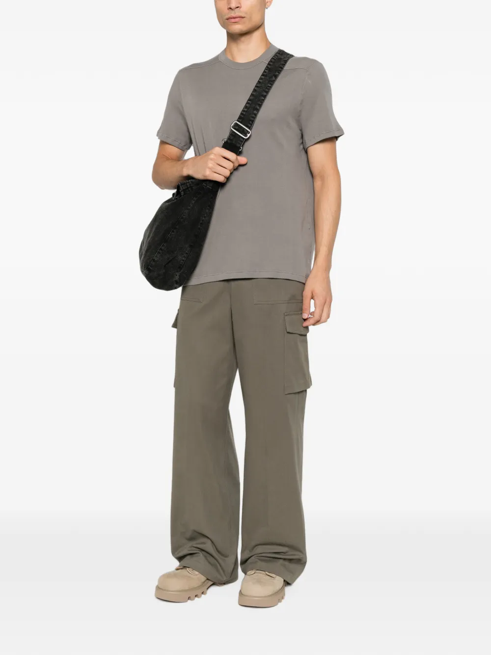 Rick Owens T-shirt met ronde hals Grijs
