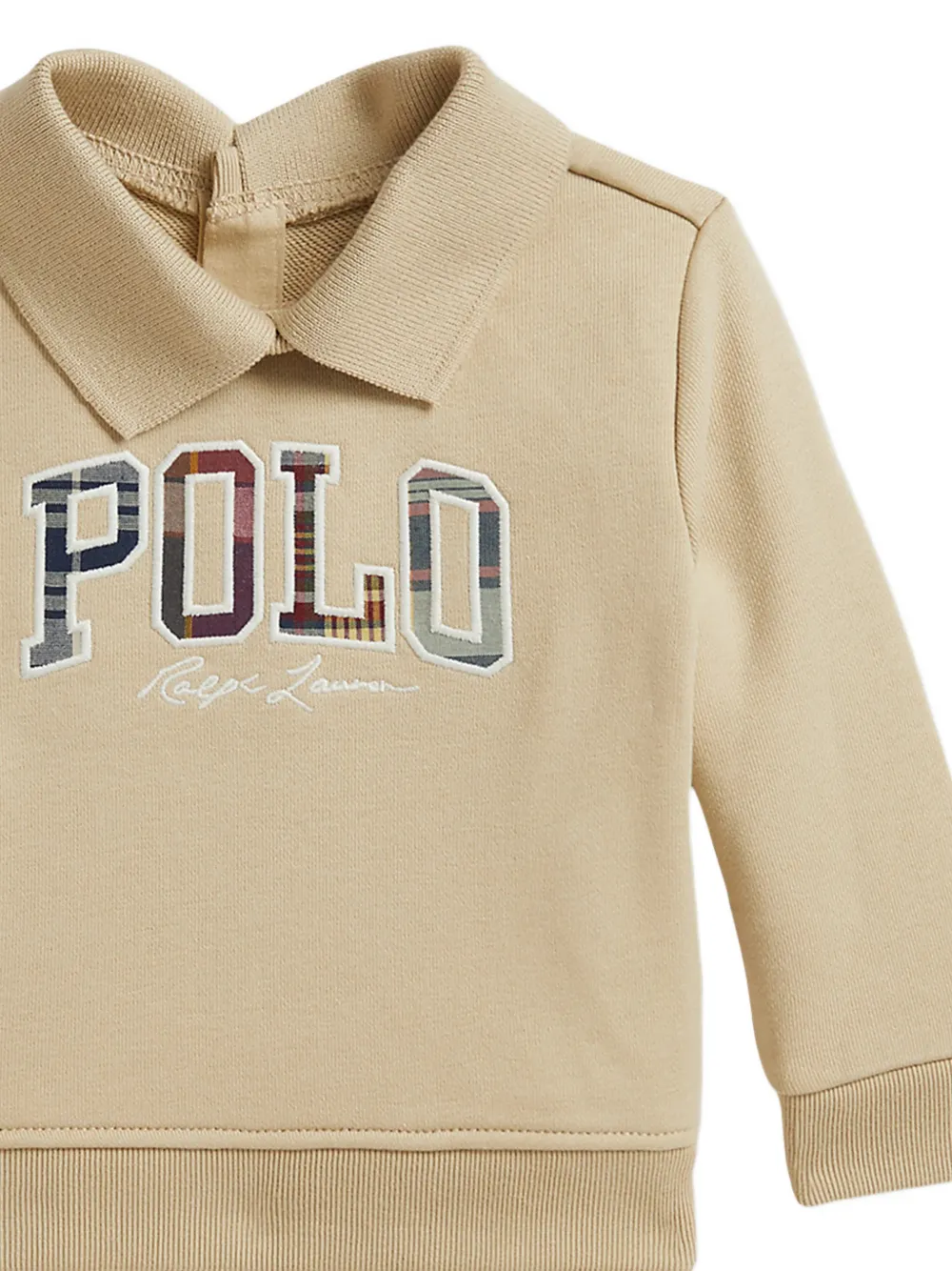 POLO RALPH LAUREN KIDS logo-patch cargo shorts set (set of two) Beige