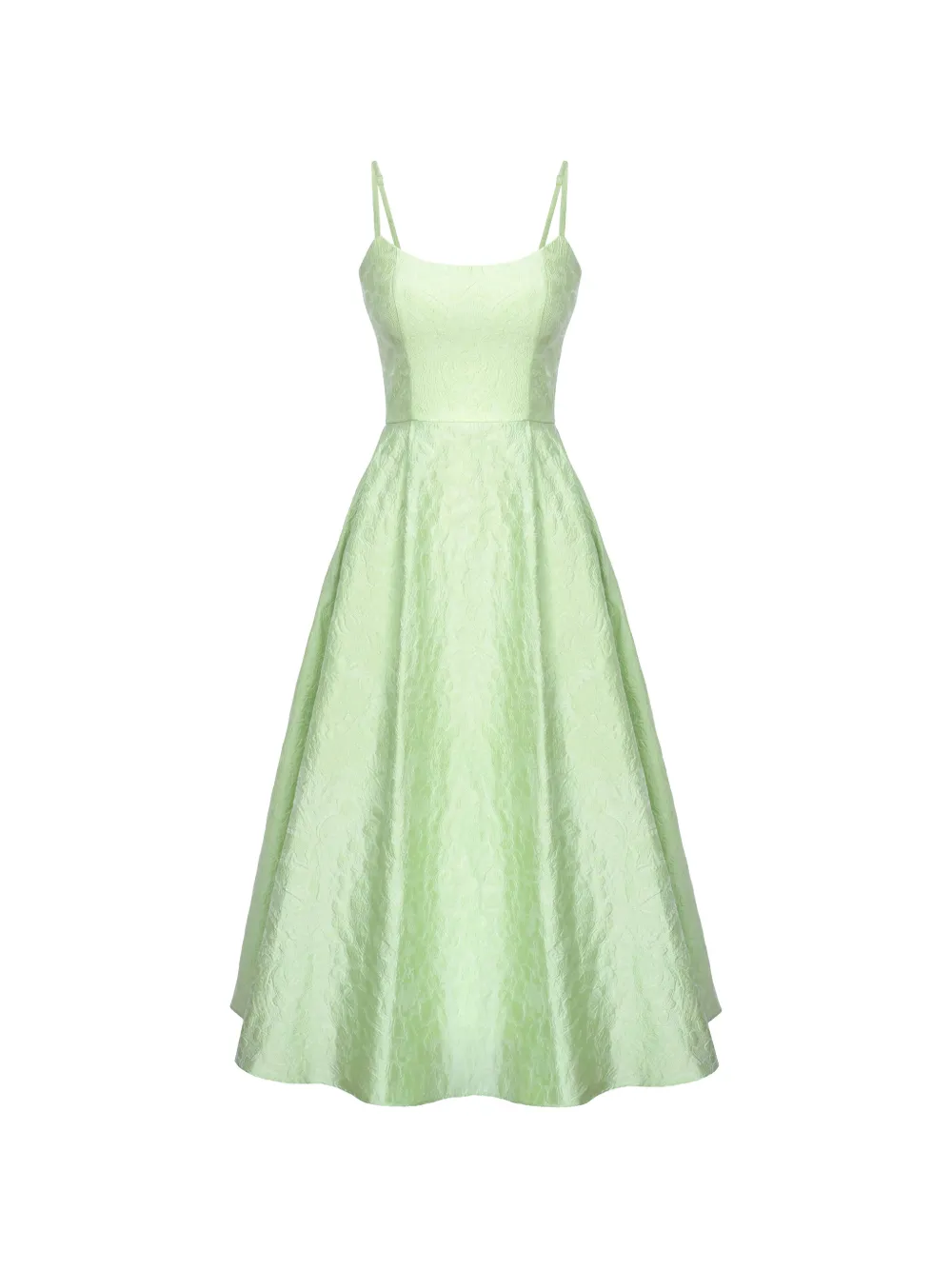 POST MERIDIEM jacquard-patterned corset-style midi dress