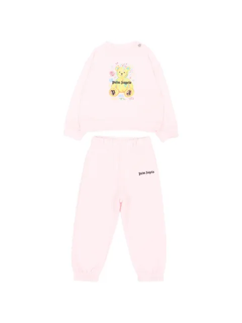 Palm Angels Kids bear-print logo-detail tracksuit set