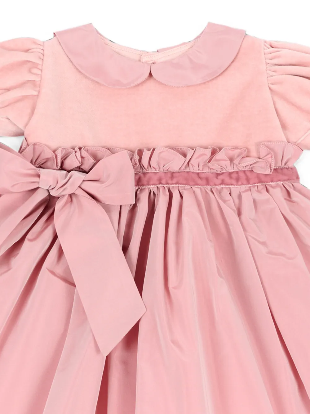 Mariella Ferrari Jurk met ruches en strikdetail Roze