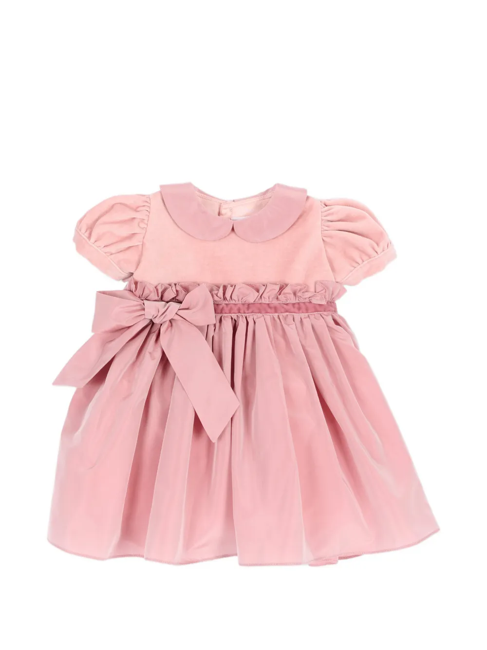 Mariella Ferrari Jurk met ruches en strikdetail Roze