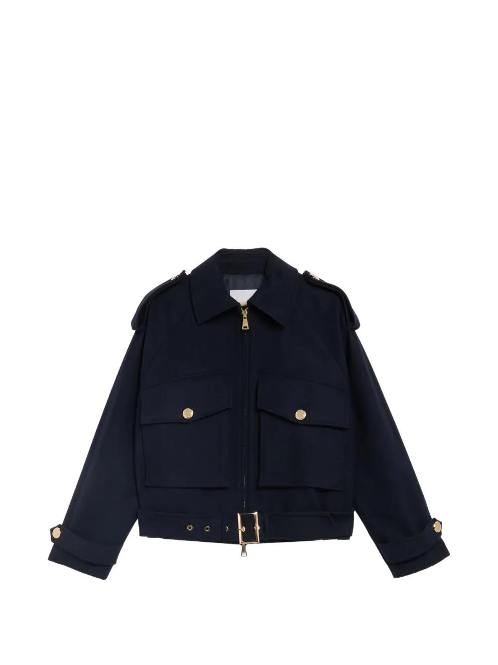 Ermanno Scervino belted spread-collar jacket