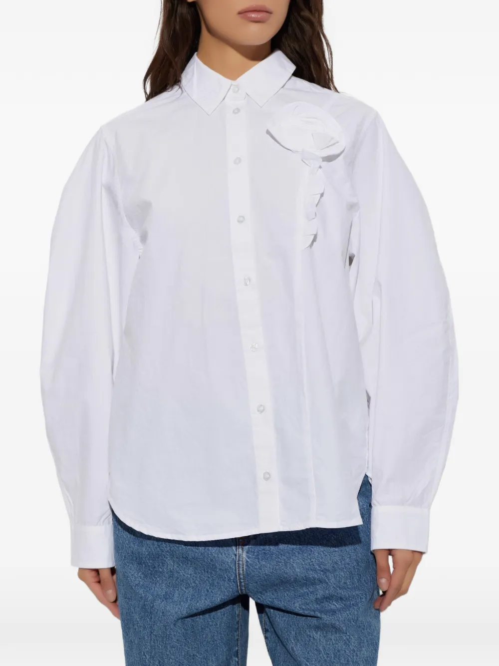 ROTATE BIRGER CHRISTENSEN Oversized blouse Wit