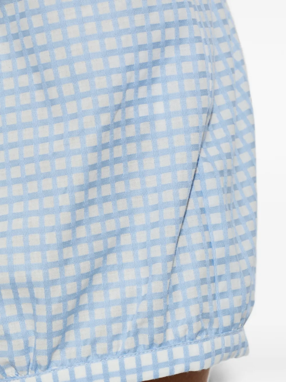 Posse Lila shorts met gingham-ruit Blauw
