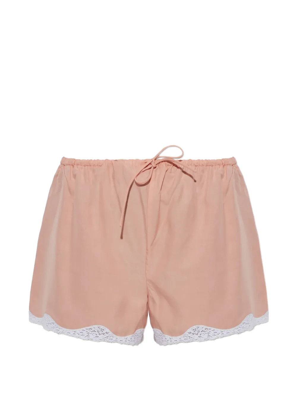 Posse Tabitha scalloped lace-trim shorts - Rosa