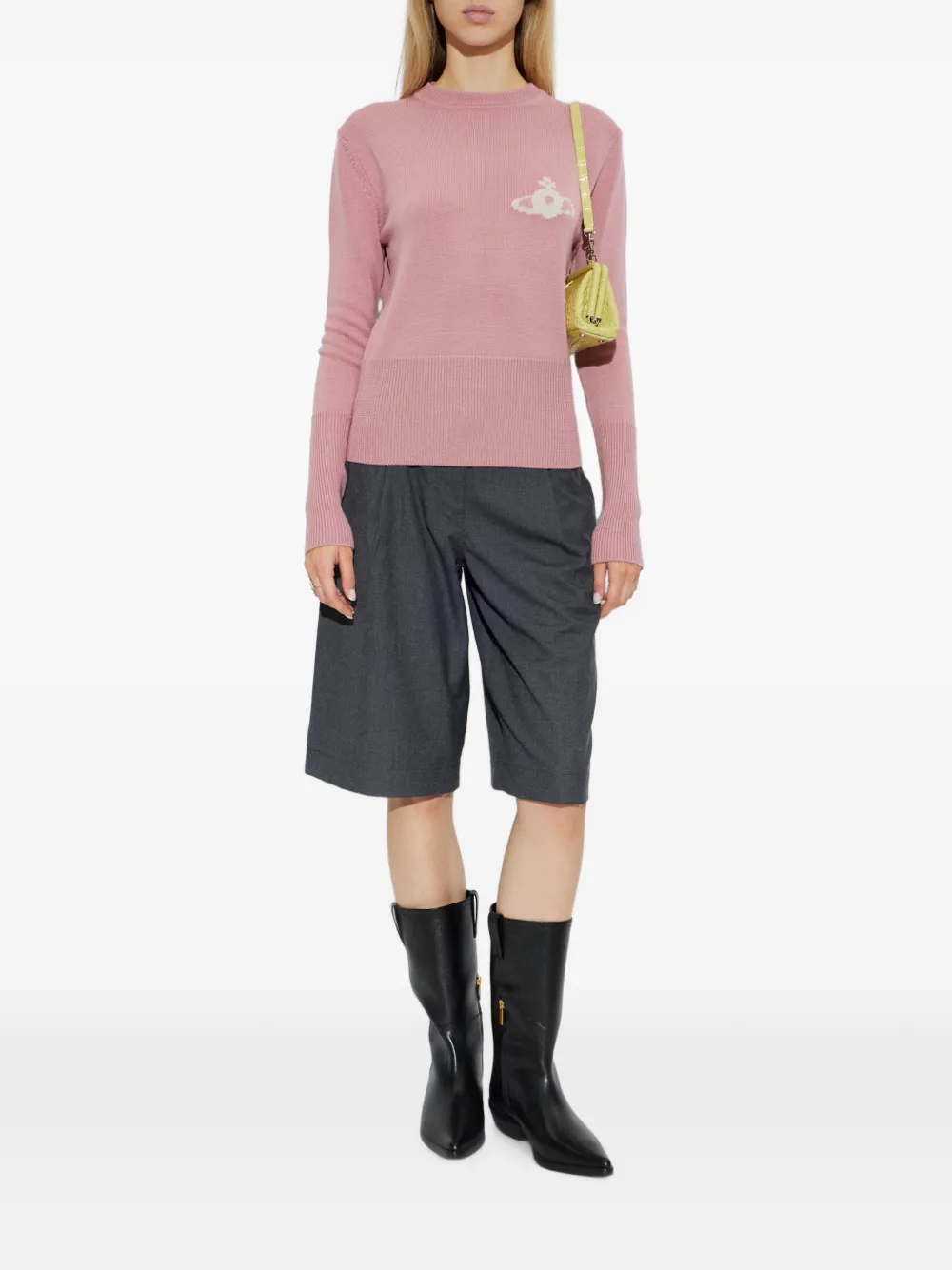 Vivienne Westwood Trui met ronde hals en Orb-patroon Roze