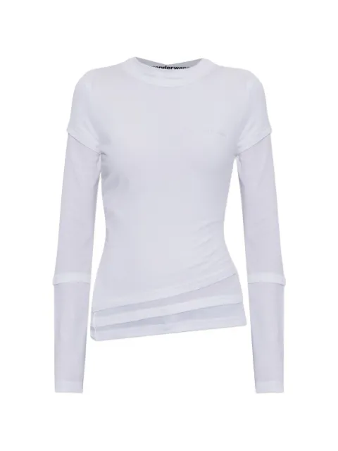Alexander Wang playera a capas manga larga