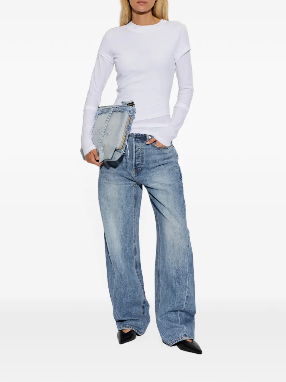 Alexander Wang T-shirt met lange mouwen Wit