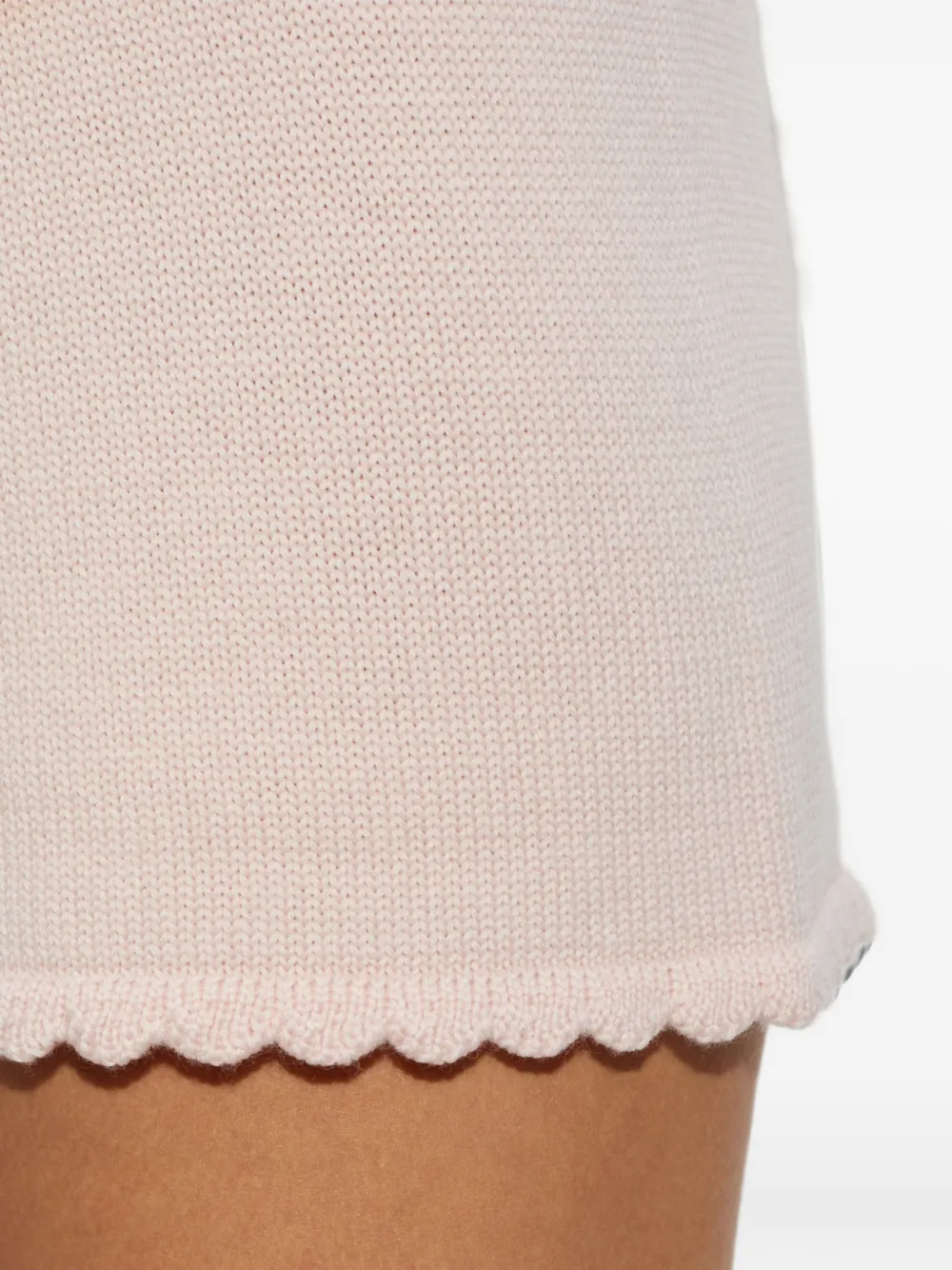 Posse Maisie gewelfde wollen shorts Roze