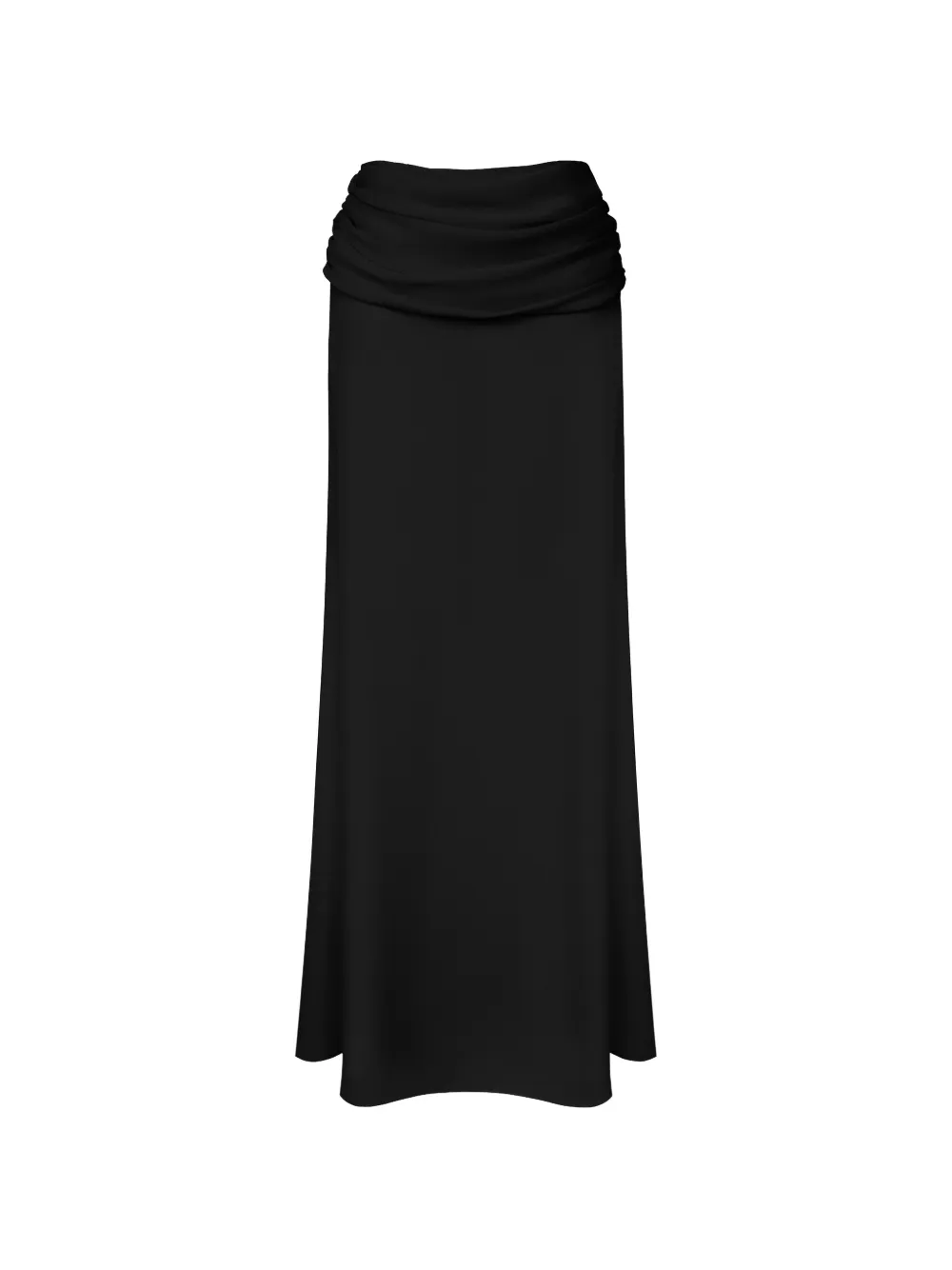 POST MERIDIEM draped chiffon maxi skirt