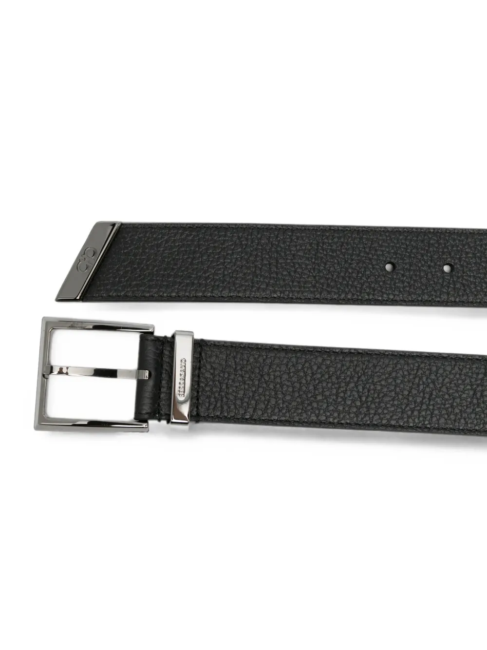 Ferragamo Leren riem Zwart