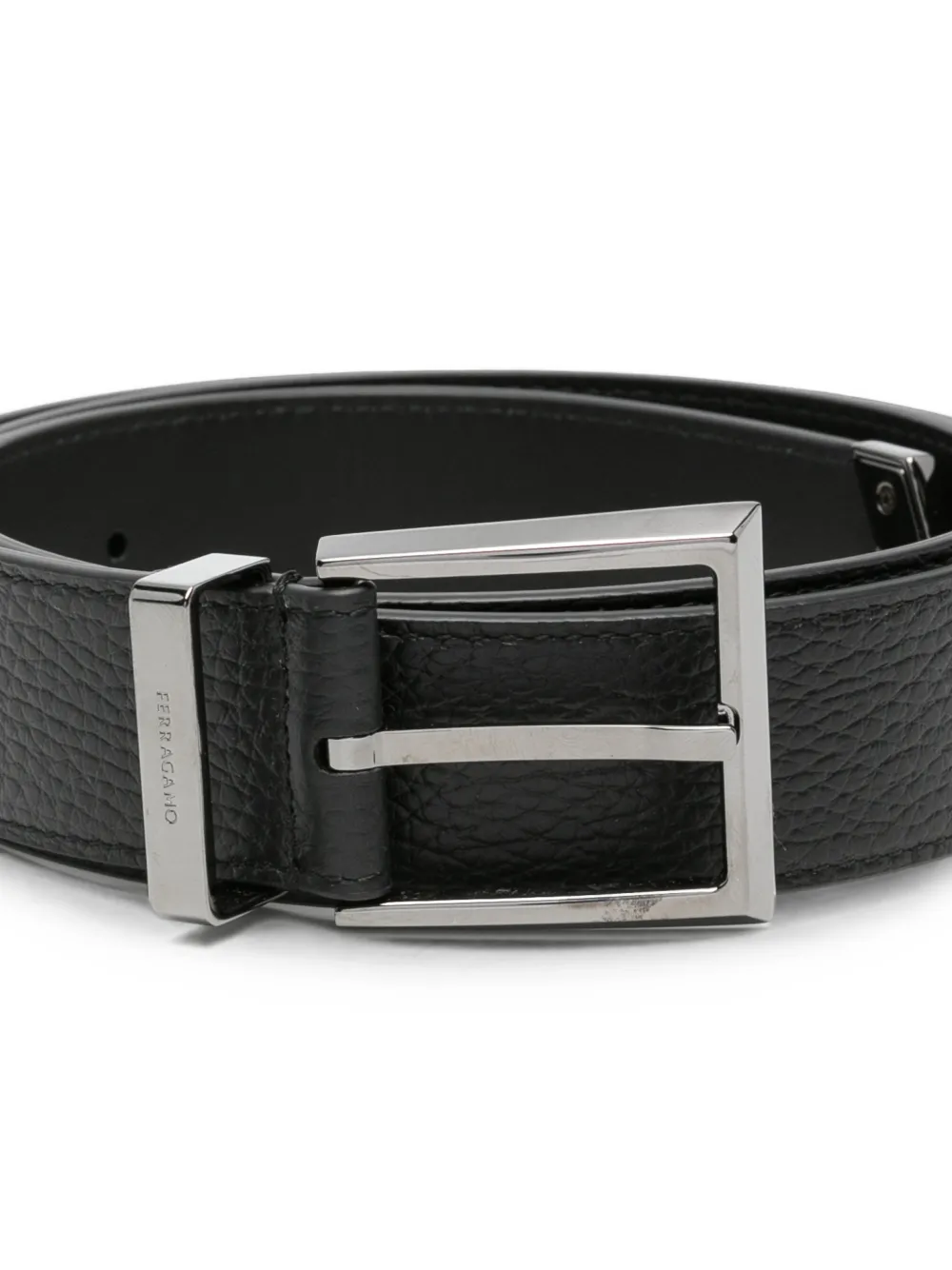 Ferragamo Leren riem Zwart