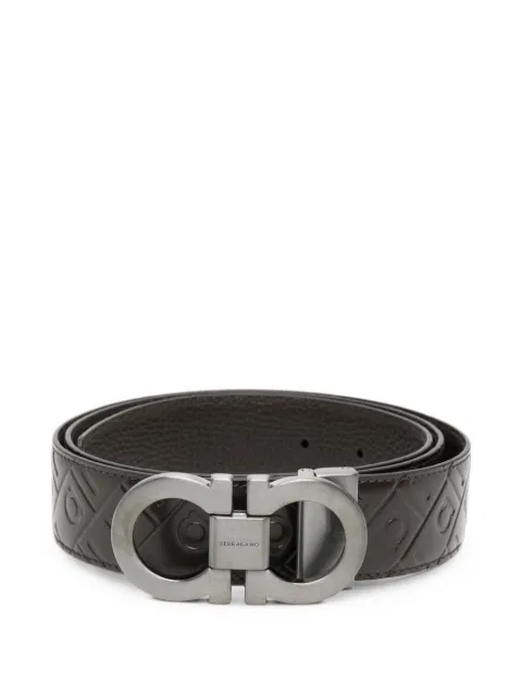 Ferragamo Gancini monogram-embossed belt