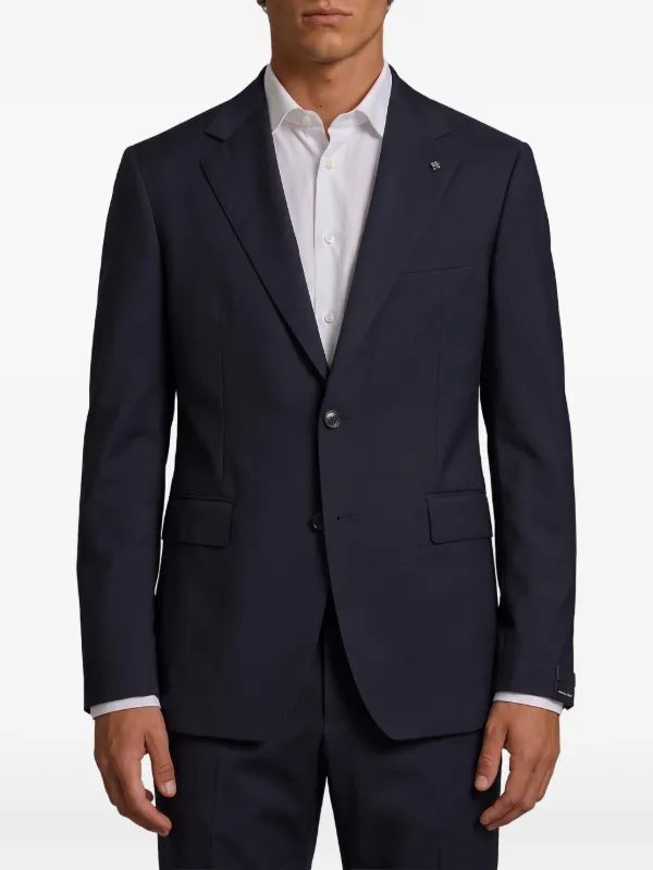 Tagliatore Napoli バージンウールスーツ | ブルー | FARFETCH JP