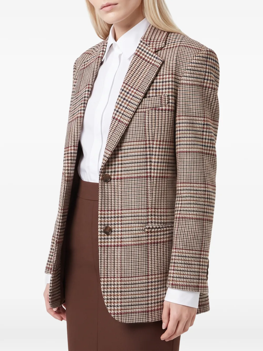 Federica Tosi Geruite blazer Beige