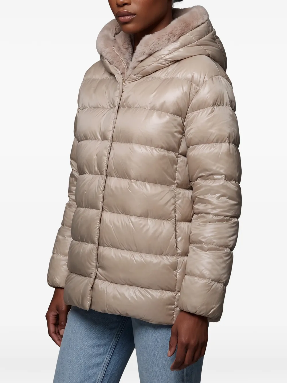 Herno Gewatteerd donsjack Beige