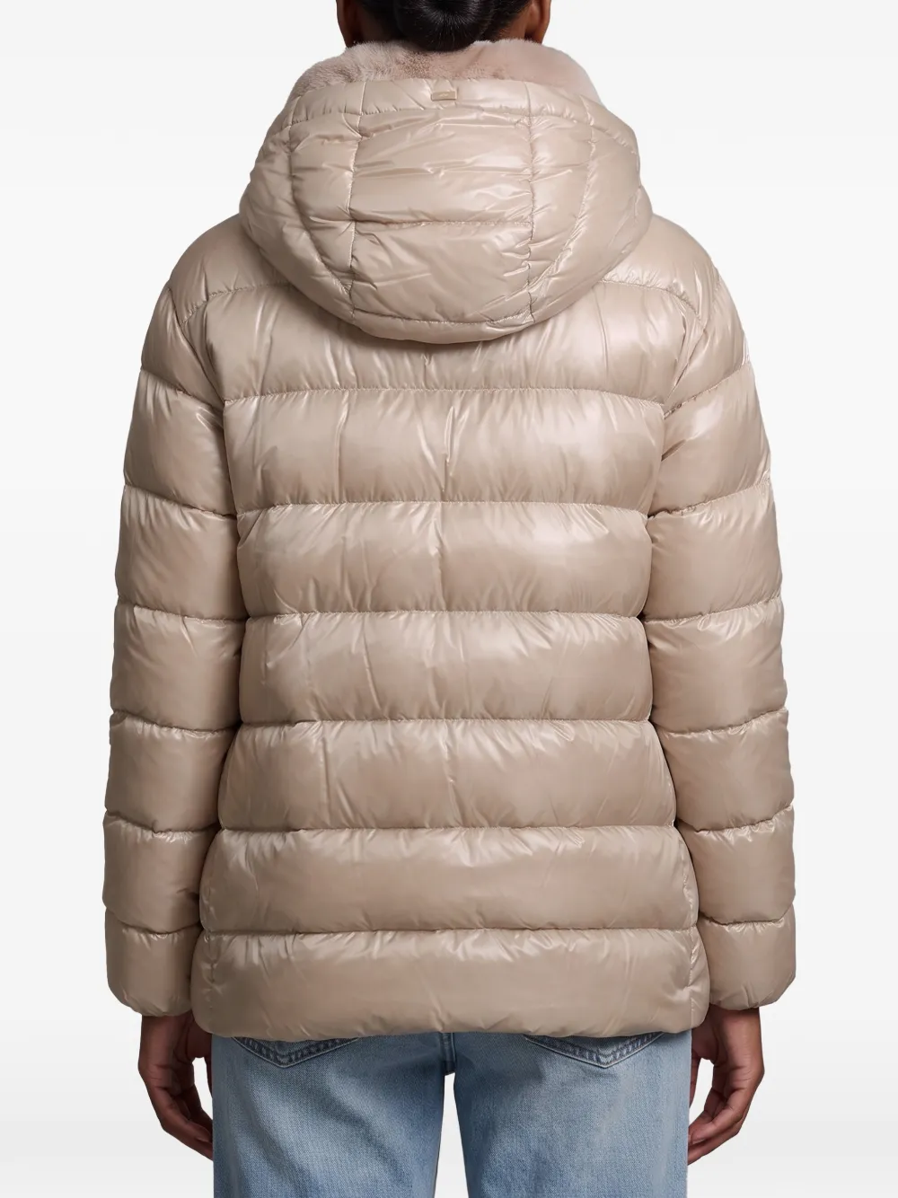 Herno Gewatteerd donsjack Beige