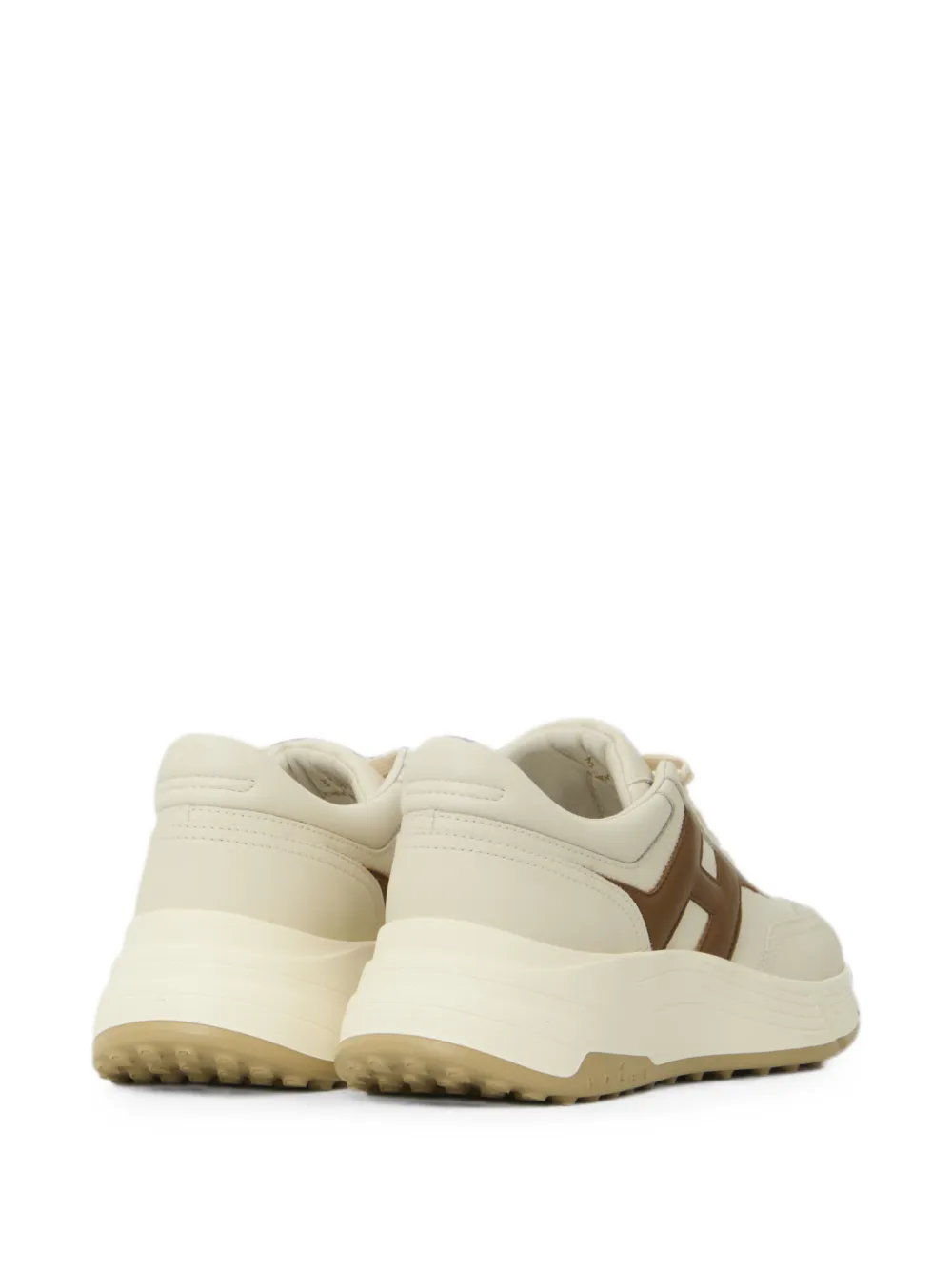 Hogan H641 logo-patch sneakers Beige