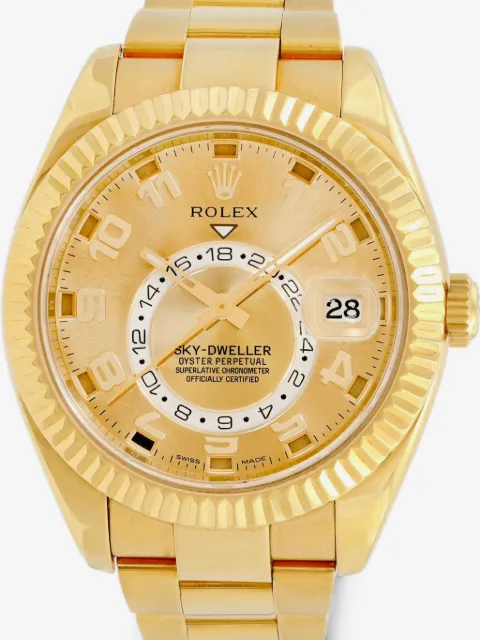 Rolex Sky-Dweller fluted bezel 42mm watch