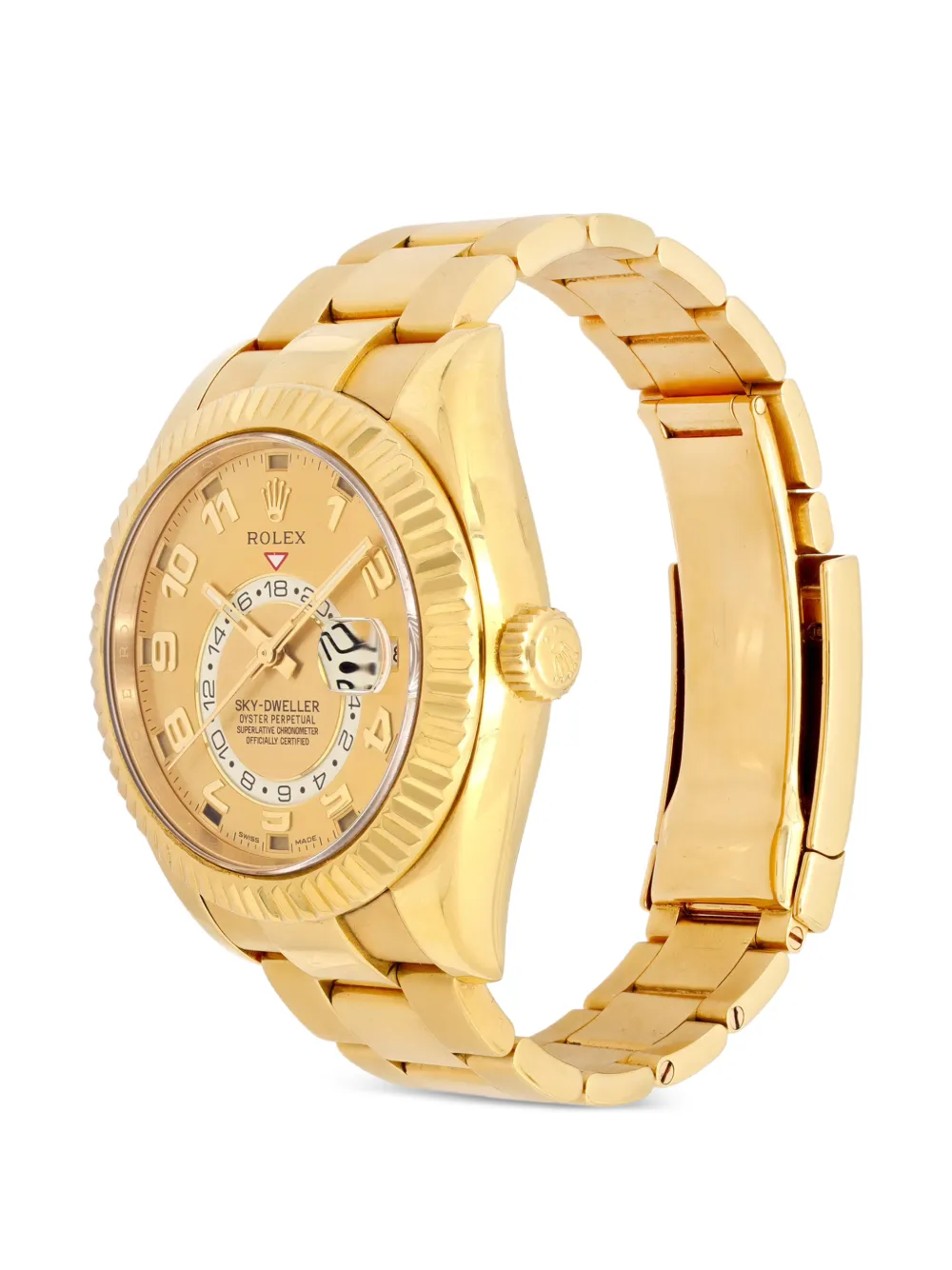 Rolex 스카이드웰러 플루티드 베젤 42mm 시계 | 골드 톤 | Image 1