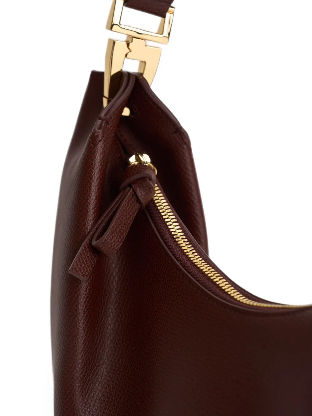 Emporio Armani 1981 Crescent schoudertas met textuur Rood