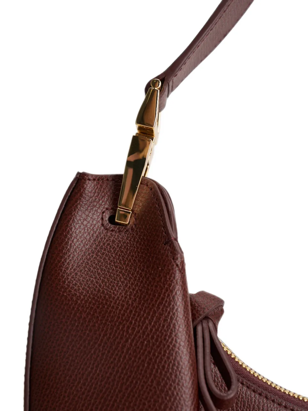 Emporio Armani 1981 Crescent schoudertas met textuur Rood