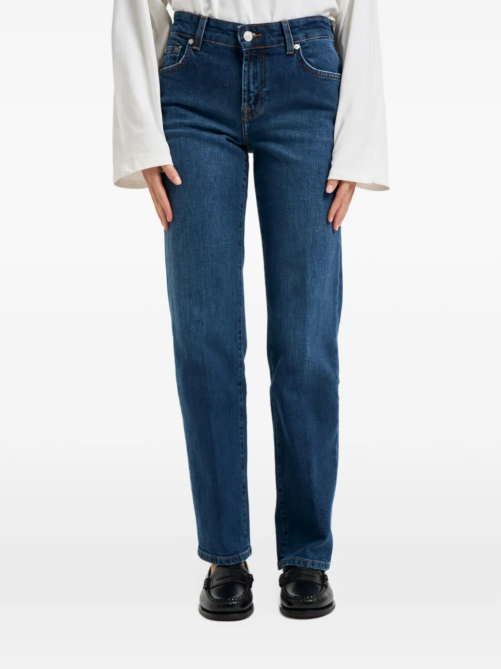 7 For All Mankind Calie straight jeans - Blu