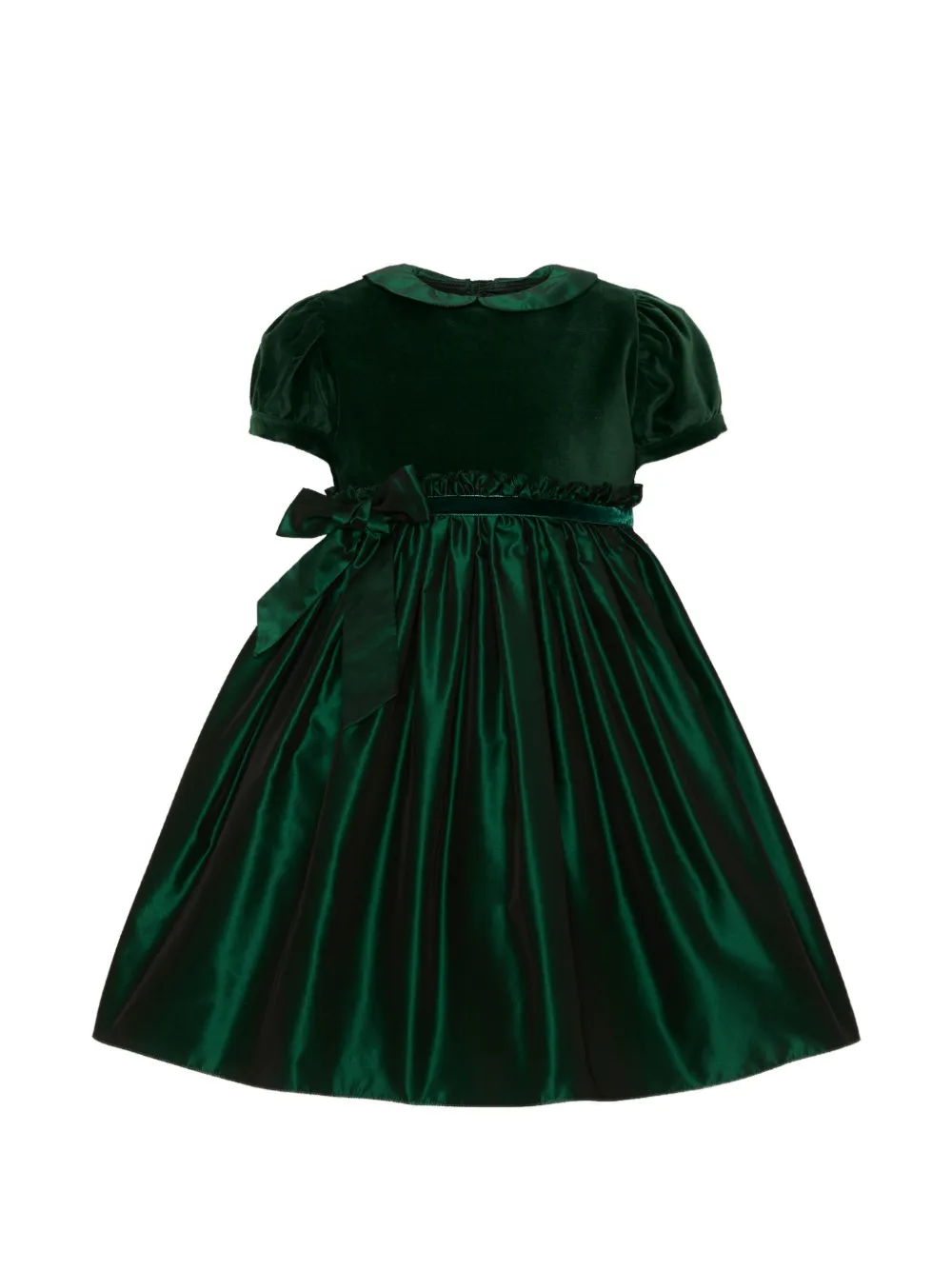 Mariella Ferrari velvet-bodice flared dress - Verde