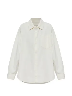 AMI Paris Ami De Coeur クロップドシャツ | ホワイト | FARFETCH JP