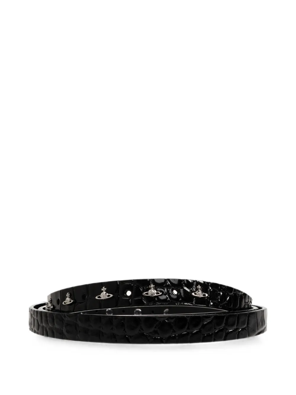 Vivienne Westwood Alex Orb mini-stud riem Zwart